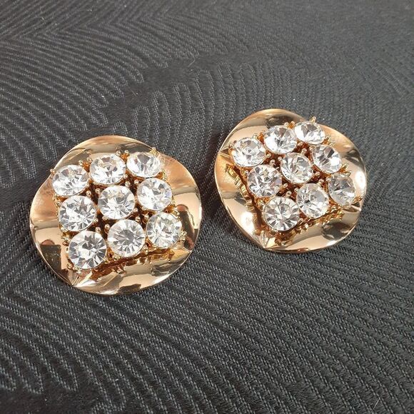 NWOT Zara Limited Edition Goldtone Statement Earrings - Picture 7 of 10